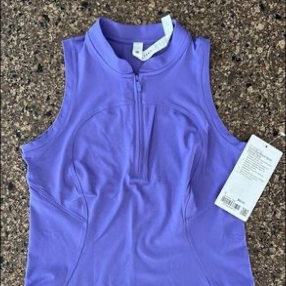 lululemon athletica Tops - Lululemon mock neck zip front tank